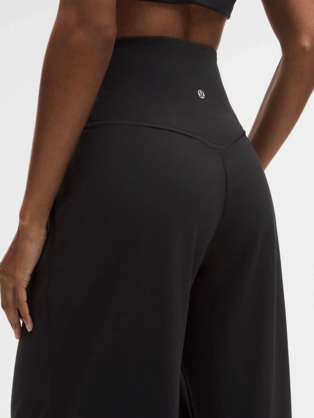Wide Leg Black Palazzo Pants for Women